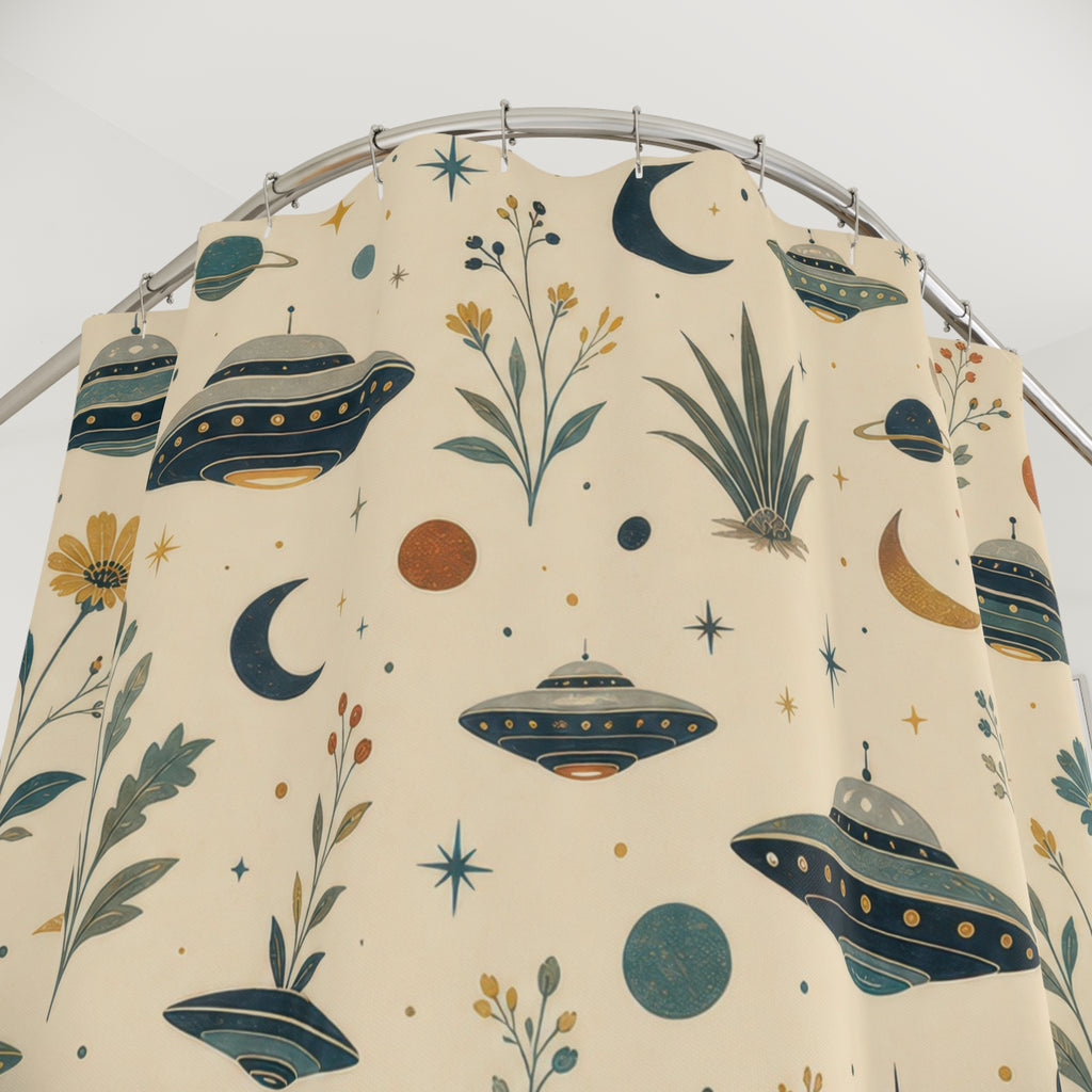 Space Shower Curtain