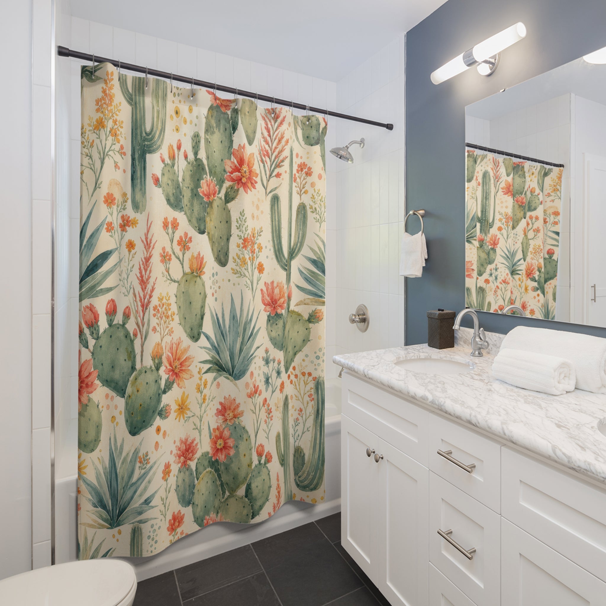 Desert Cactus Shower Curtain