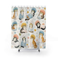 Cat Shower Cap Shower Curtain
