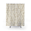 Rustic Trellis White Farmhouse Shower Curtain
