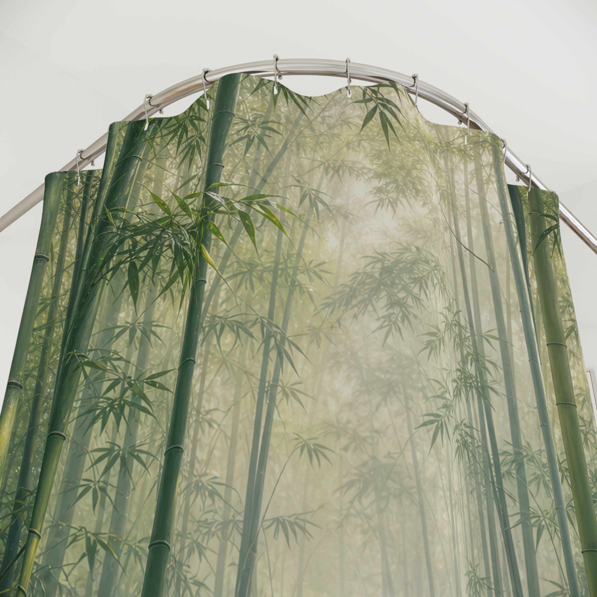 Misty Bamboo Forest Shower Curtain