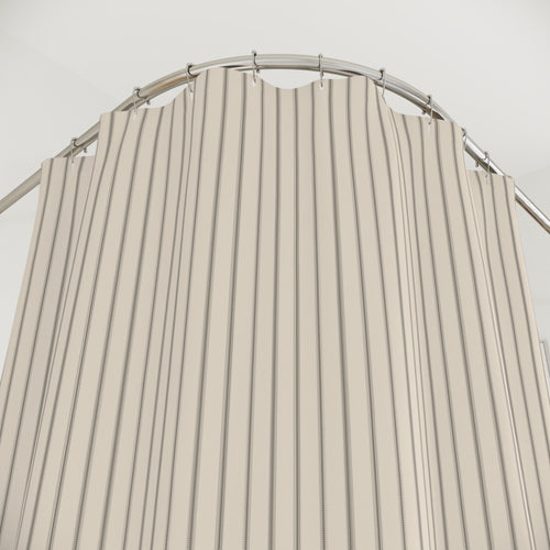 Black Ticking Stripe Shower Curtain – Fine Woven