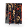 Surreal Theatre Masks Artistic Shower Curtain