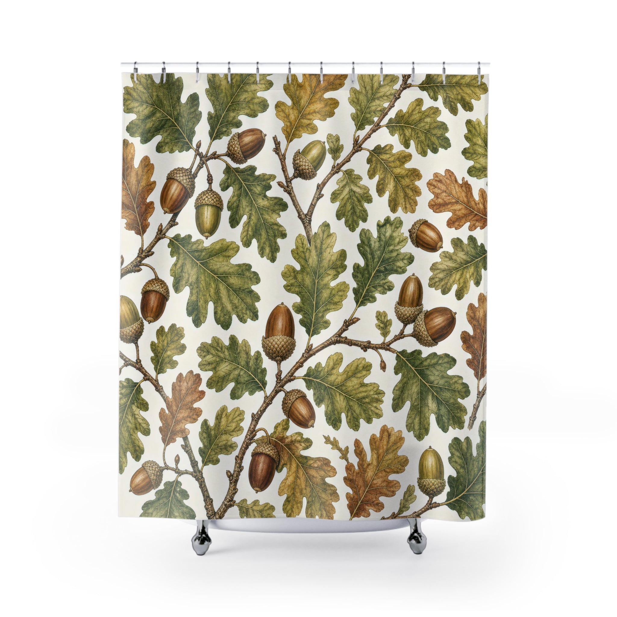 Acorn Botanical Woodland Shower Curtain