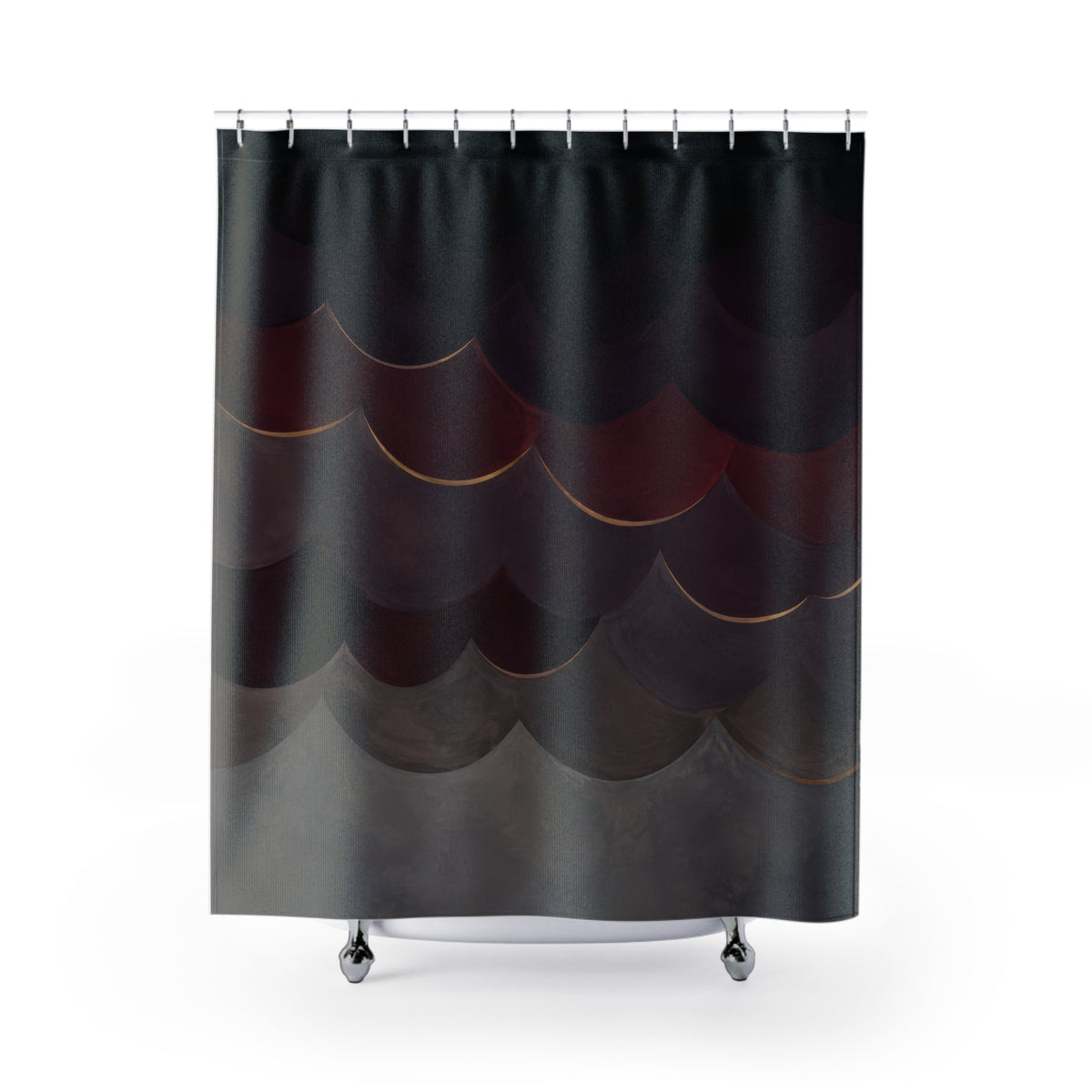 Scallop Canopy Moody Shower Curtain