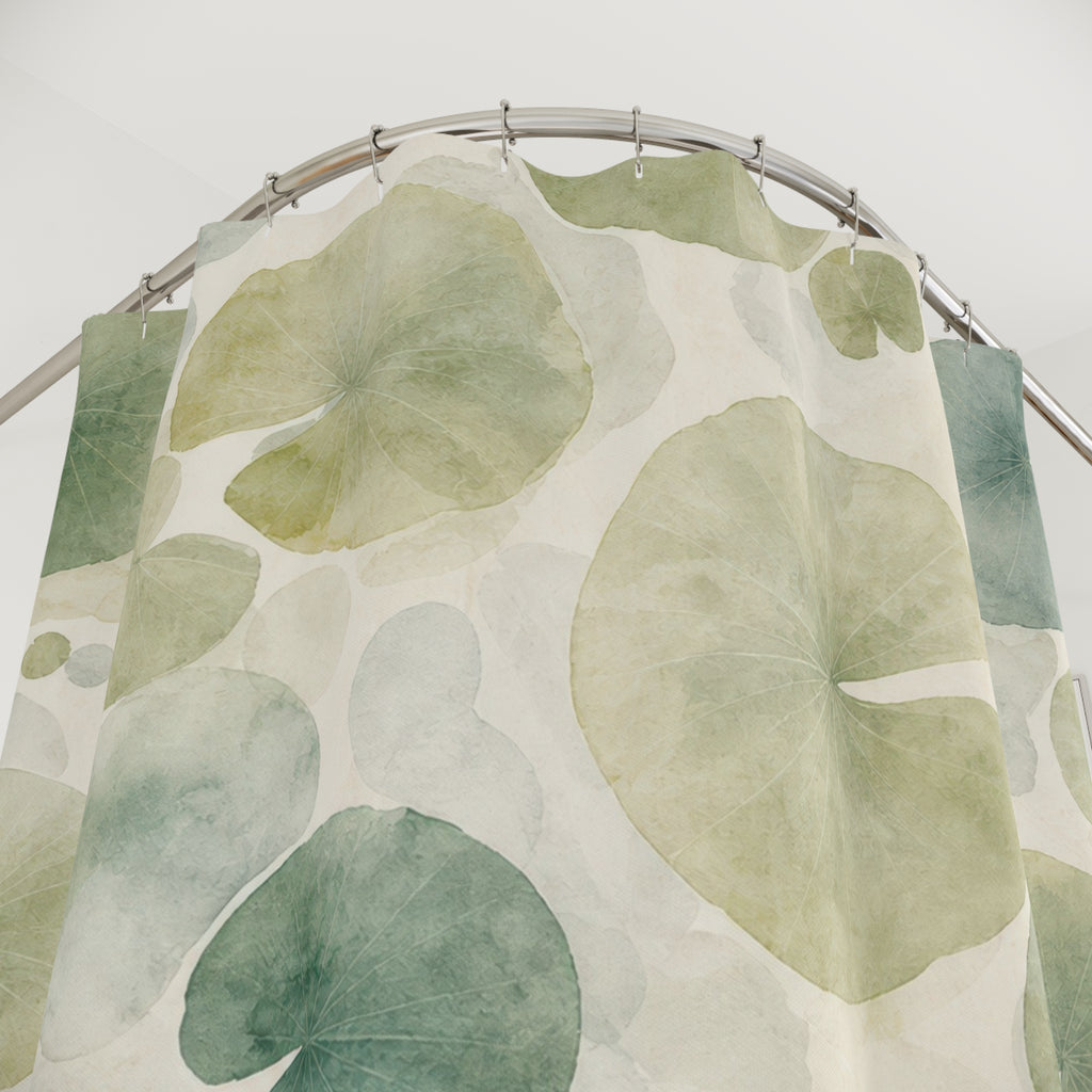 Pond Lily Abstract Shower Curtain