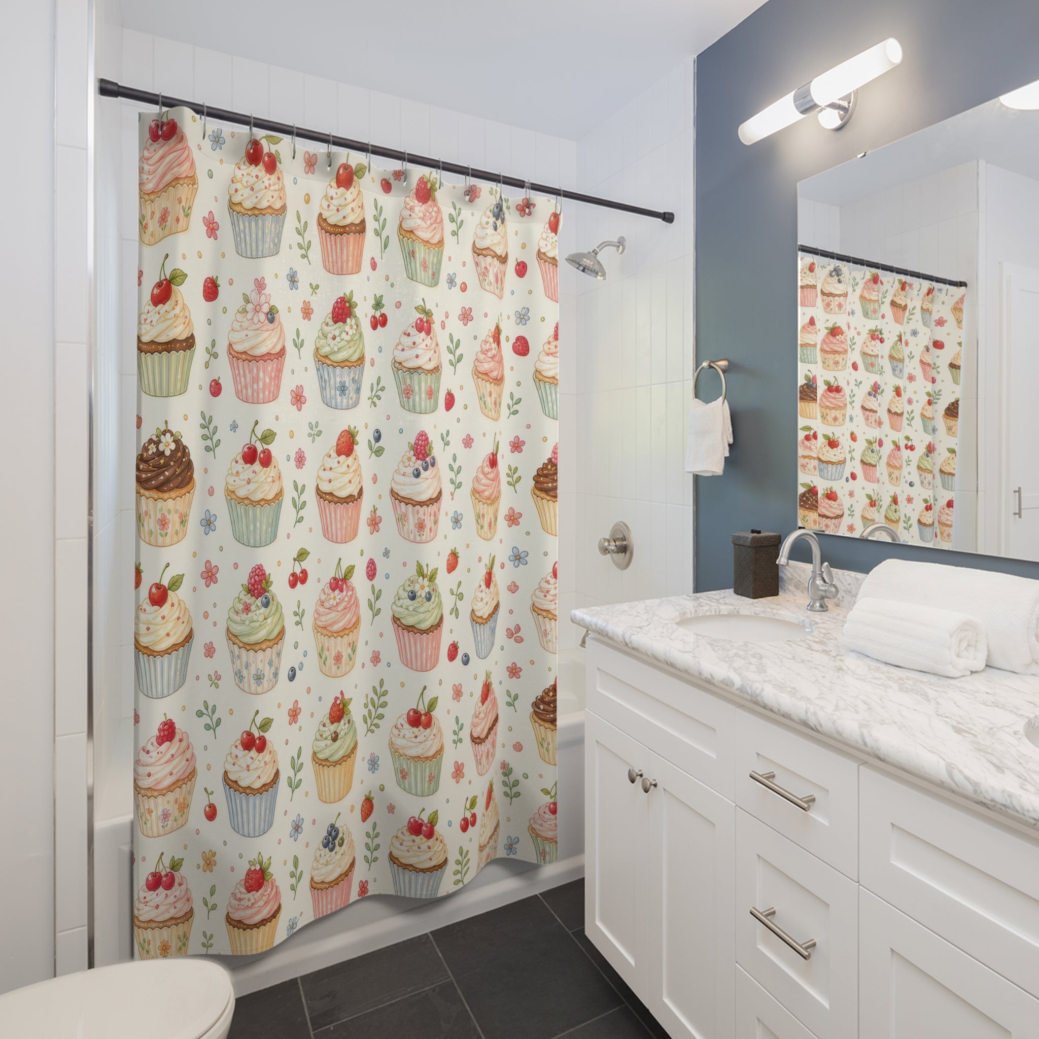 Cupcake Cute Shower Curtain