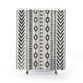 Black White Striped Shower Curtain
