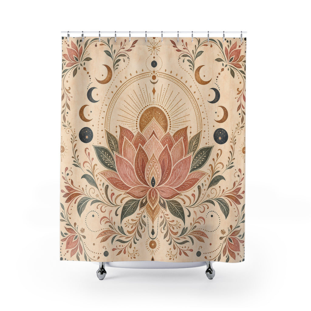 Lotus Mandala Shower Curtain