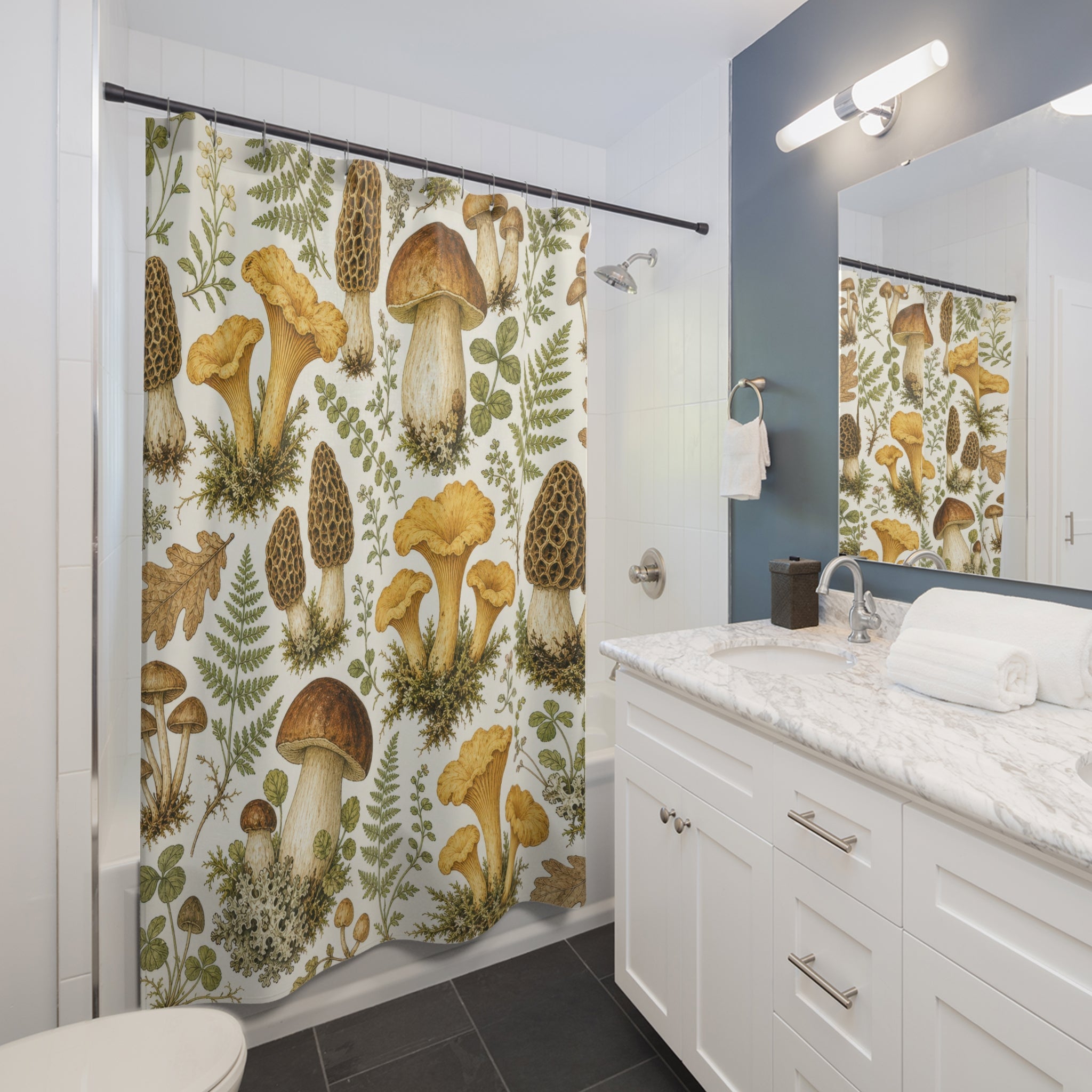 Woodland Fern Botanical Shower Curtain