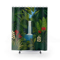 Jungle Waterfall Landscape Print Shower Curtain