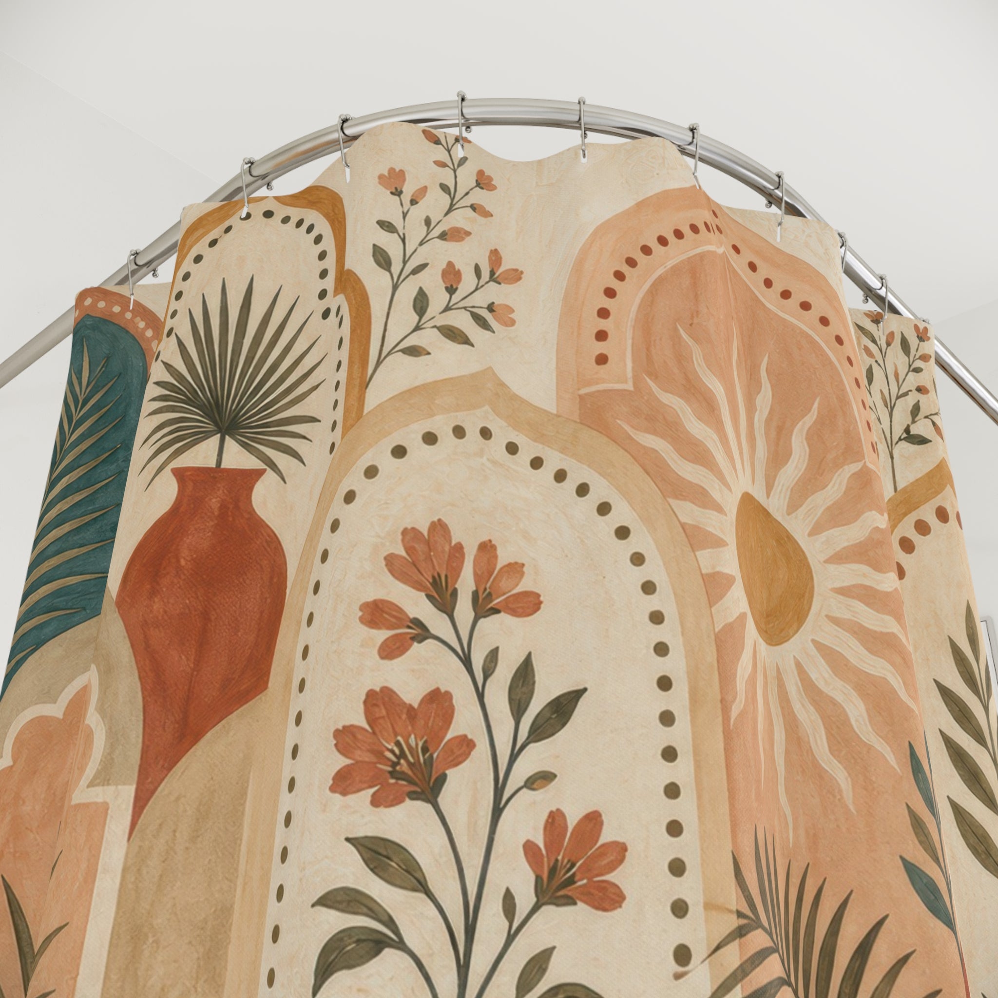 Moroccan Boho Shower Curtain