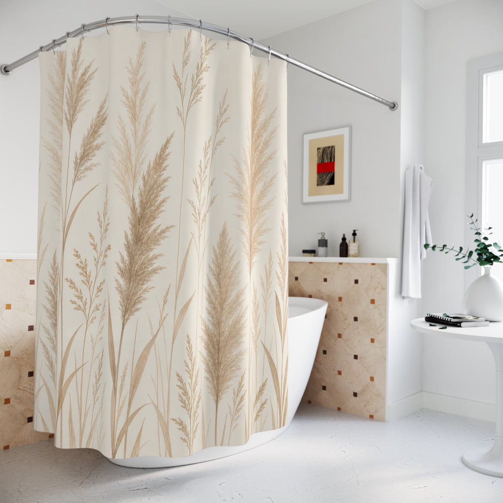 Pampas Grass Reed Shower Curtain