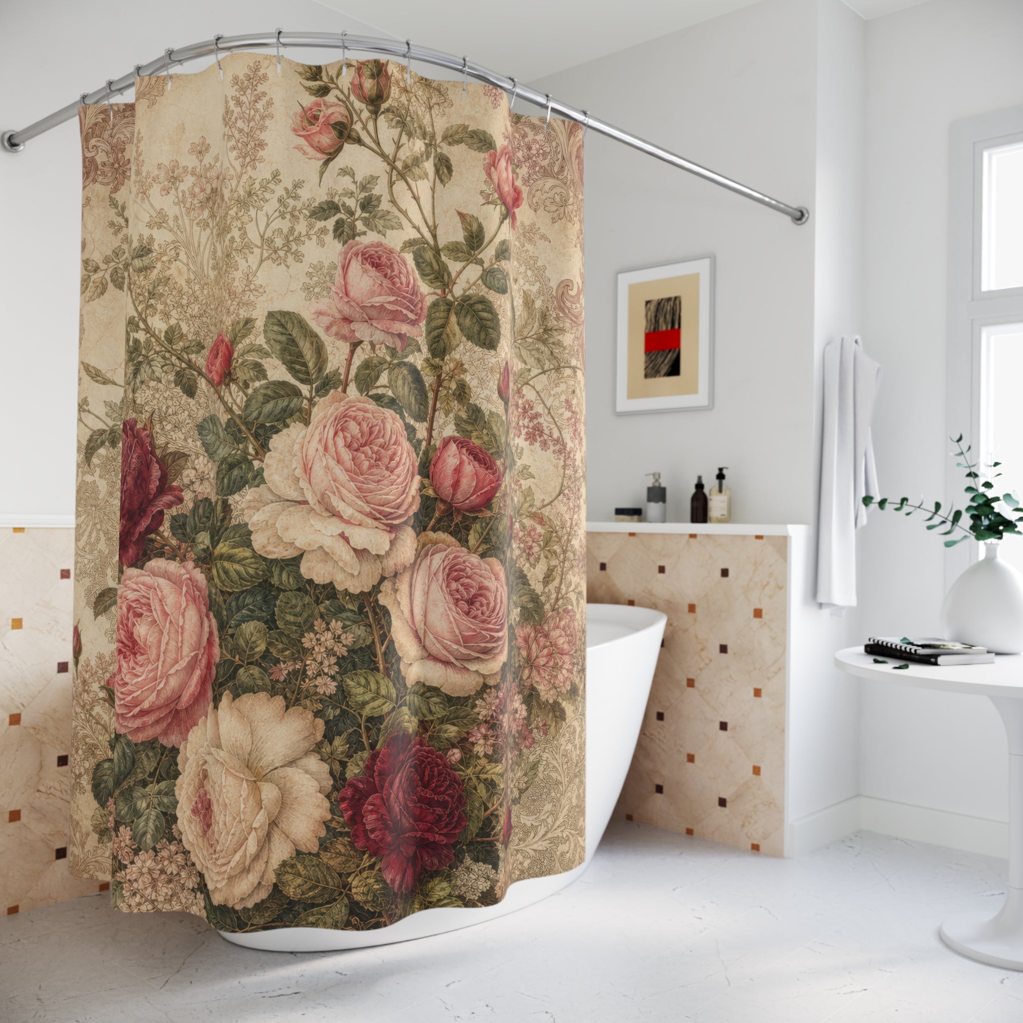 Victorian Rose Shower Curtain