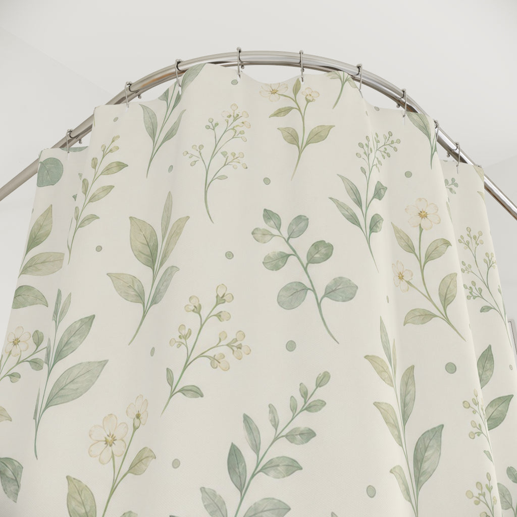 Light Green Shower Curtain