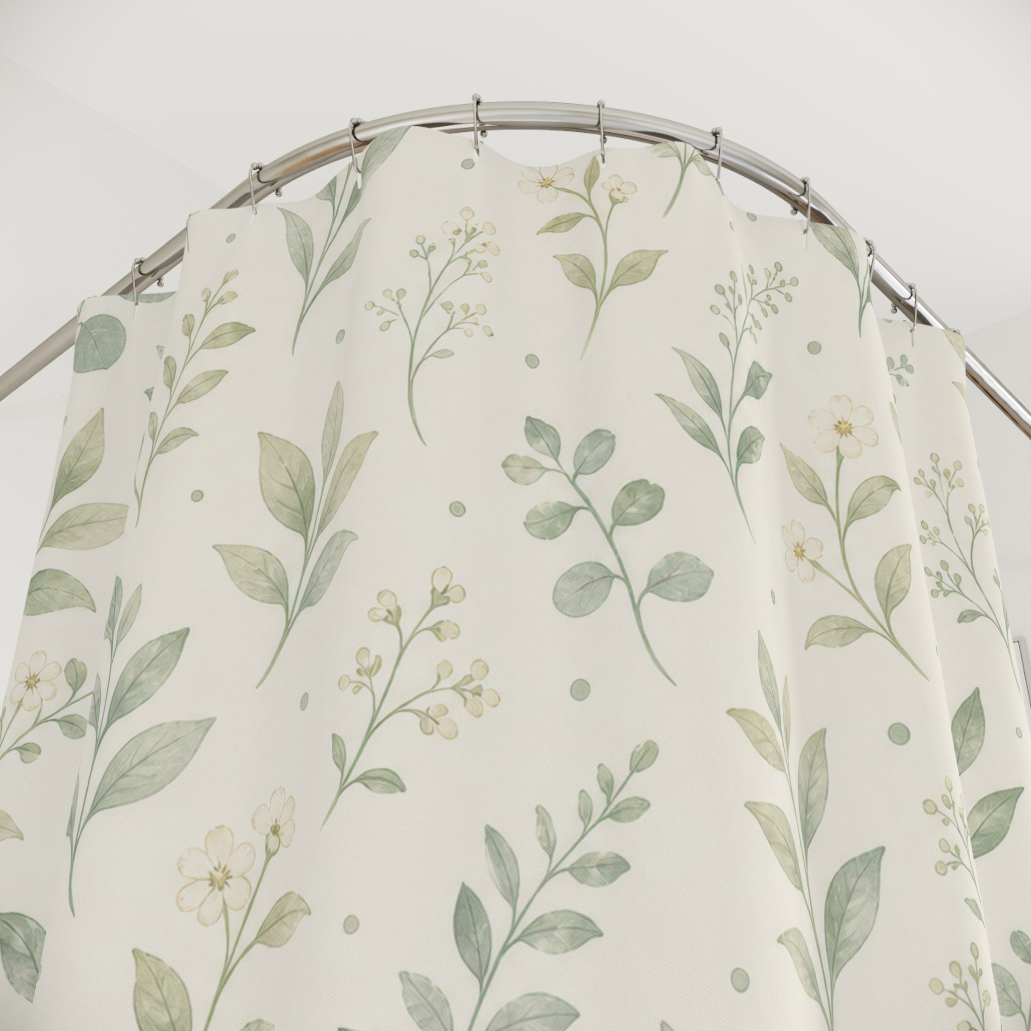 Light Green Shower Curtain