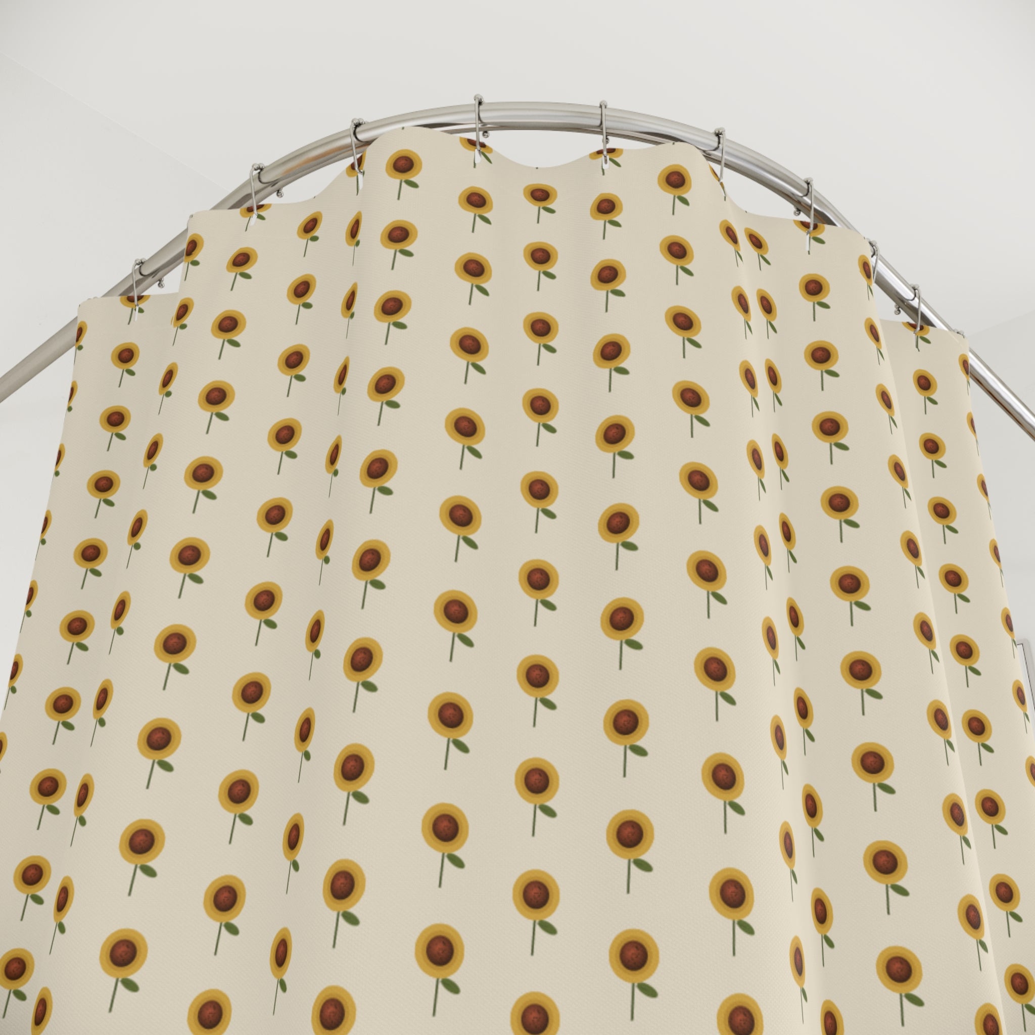 70s Sunflower Shower Curtain