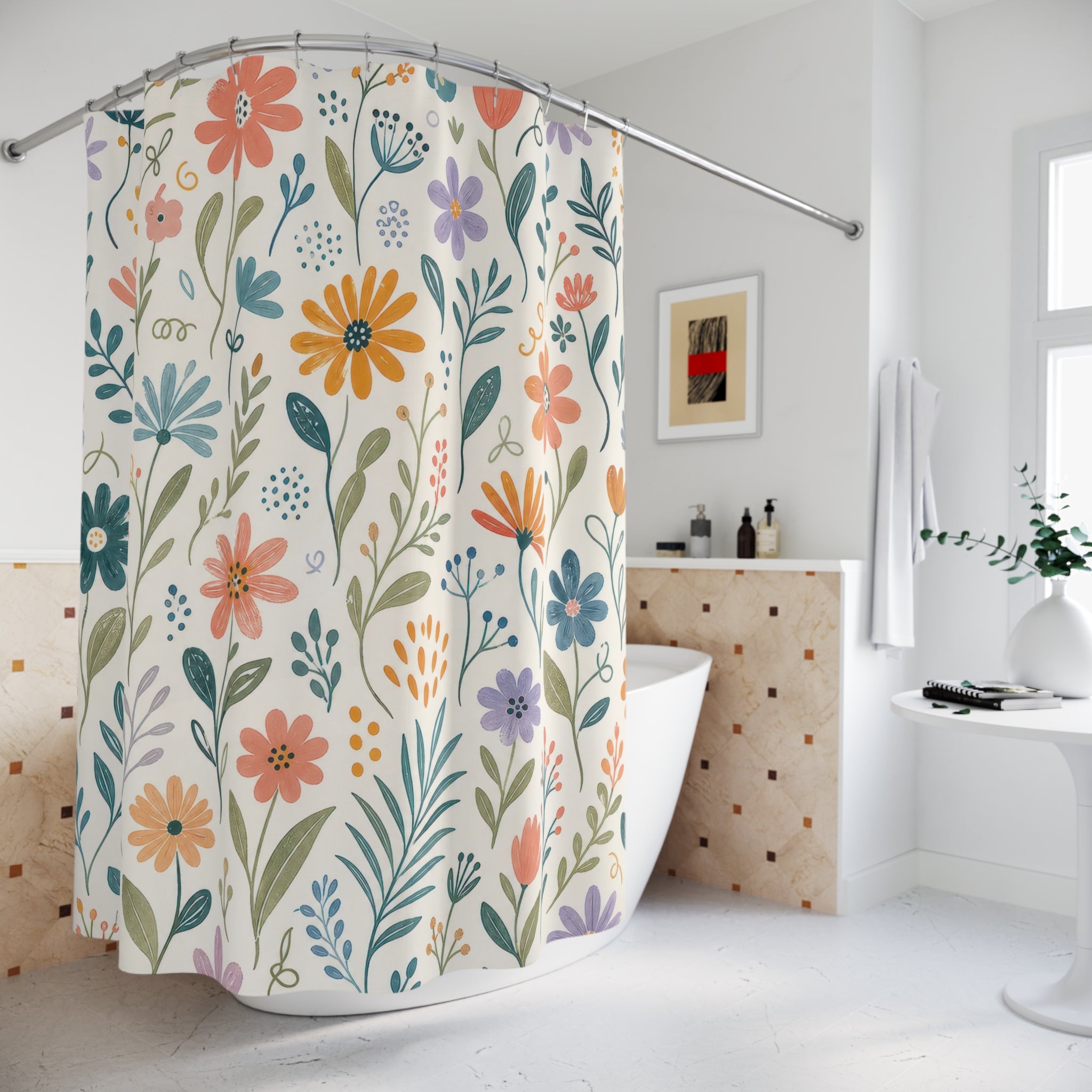 Colorful Meadow Shower Curtain