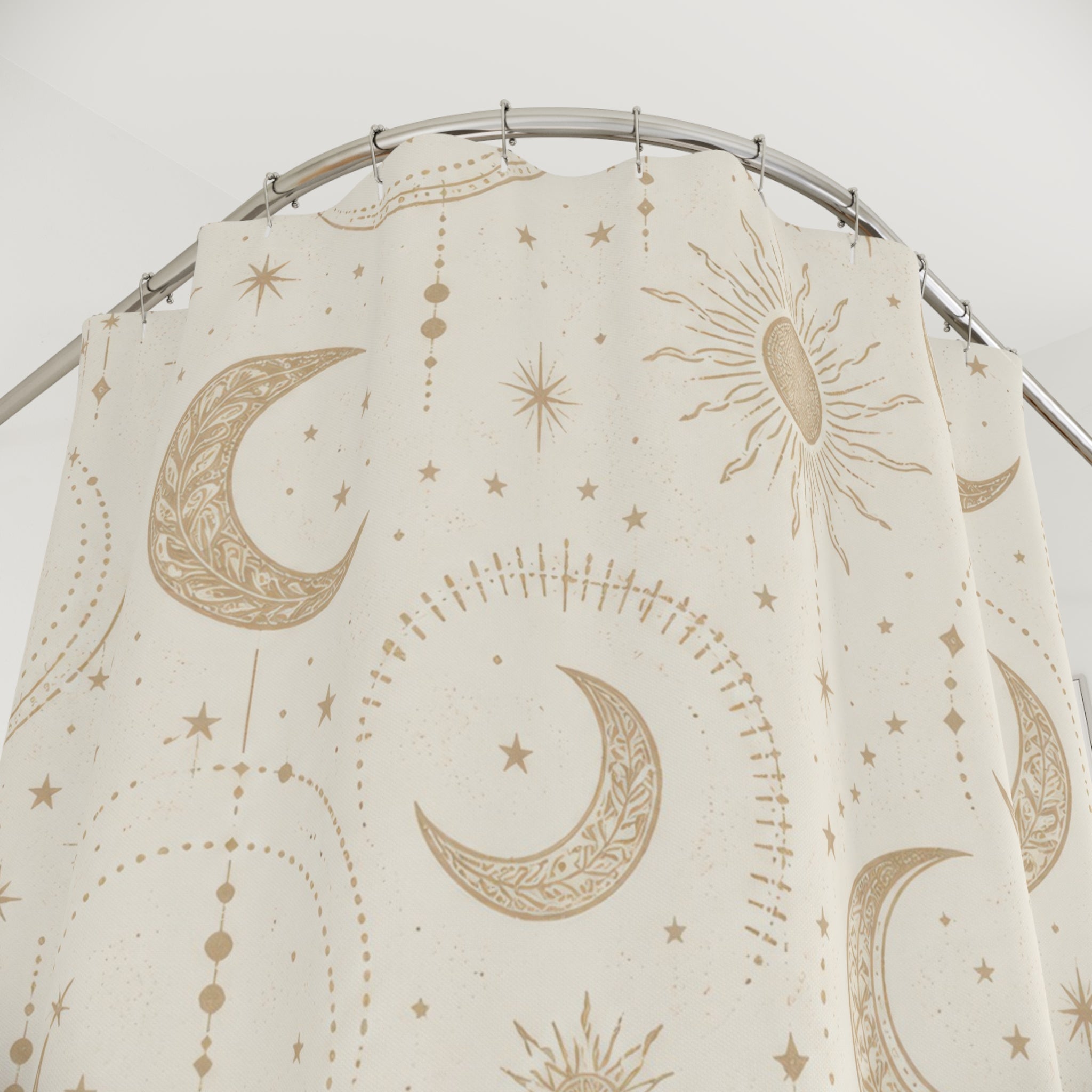 Celestial Moon Sun Shower Curtain