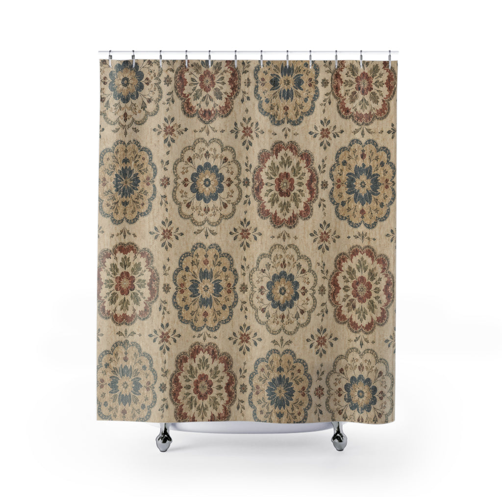 Vintage Medallion Shower Curtain