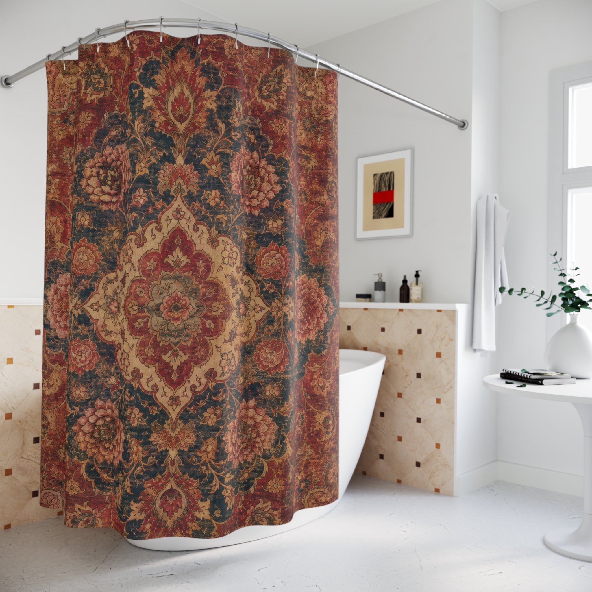 Persian Floral Shower Curtain