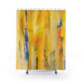 Cadmium Yellow Abstract Shower Curtain