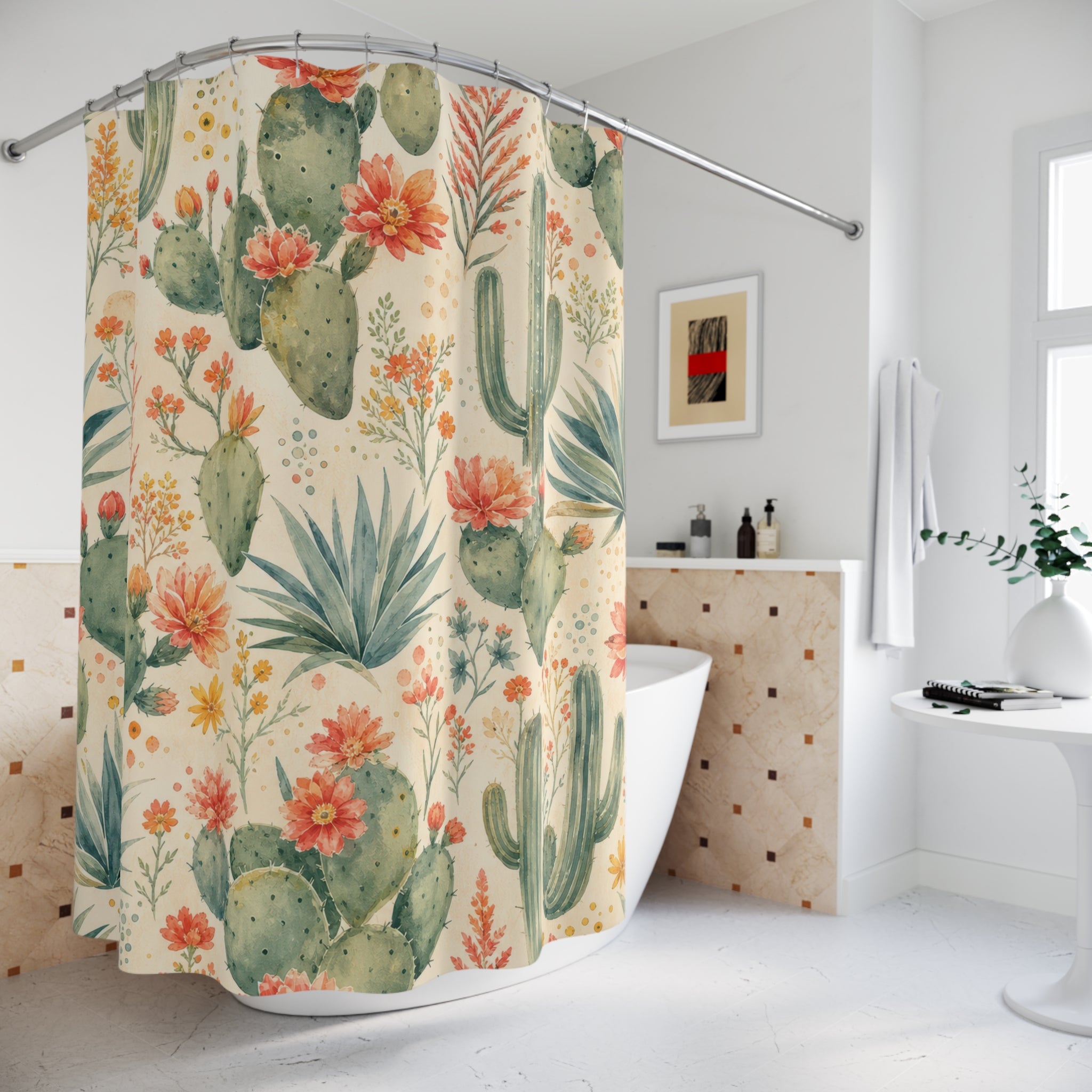Desert Cactus Shower Curtain