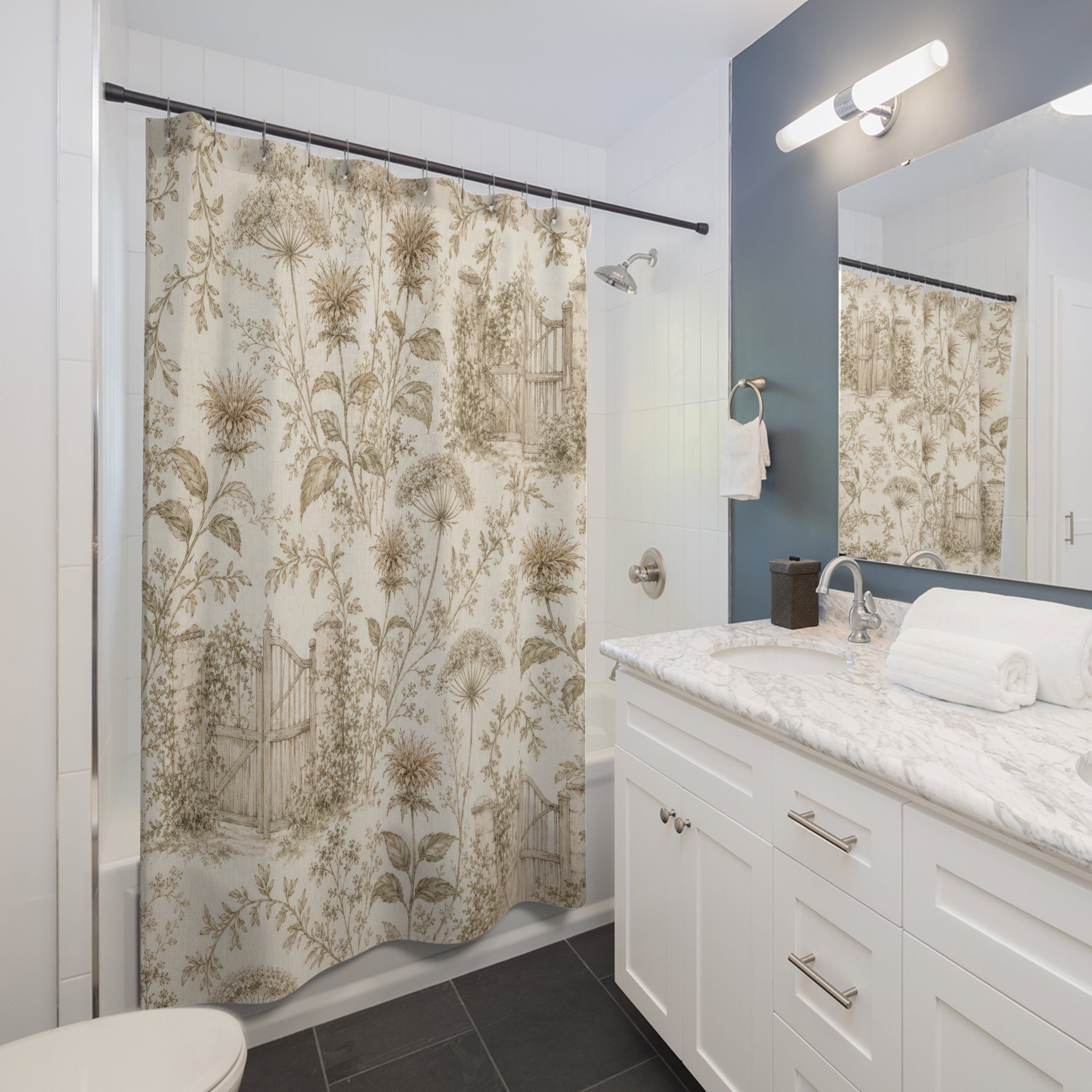 Botanical Toile Shower Curtain