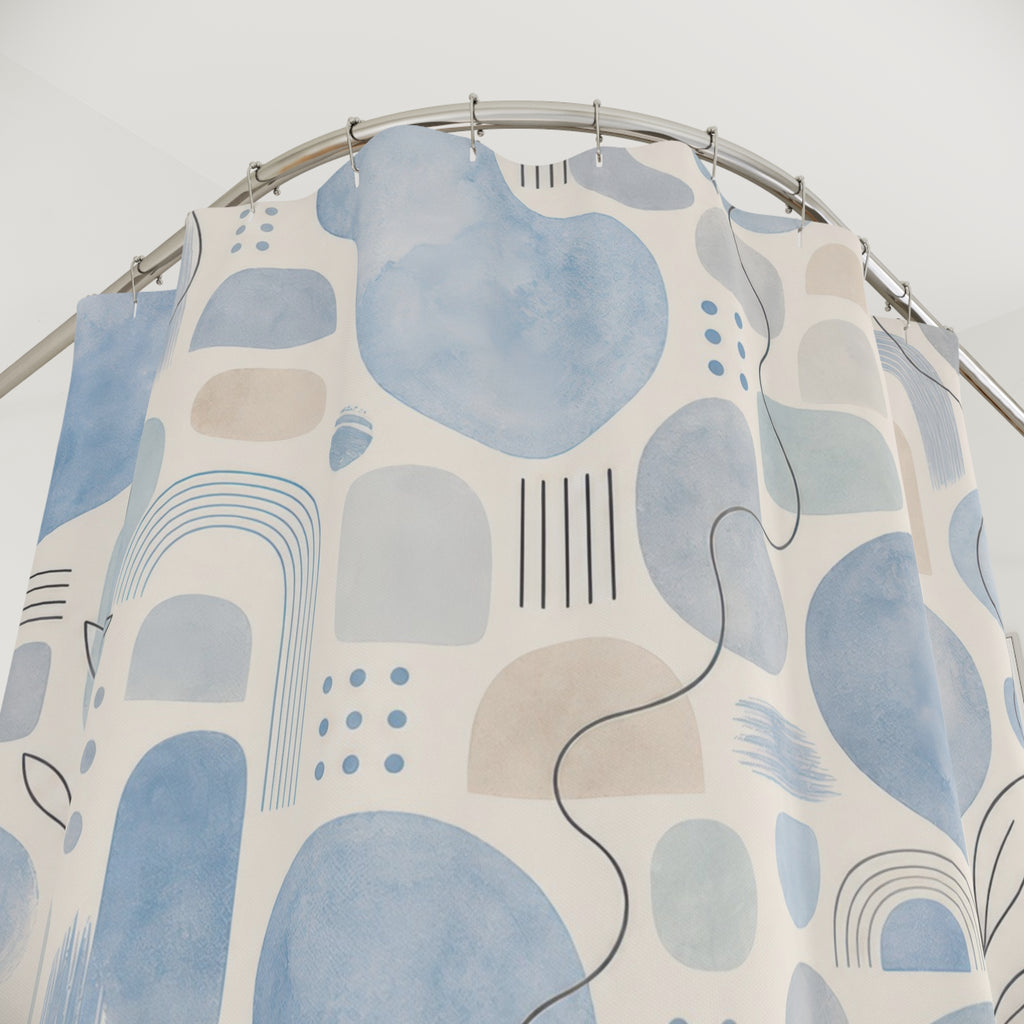 Light Blue Shower Curtain