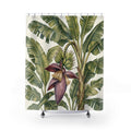 Tropical Botanical Plant Shower Curtain
