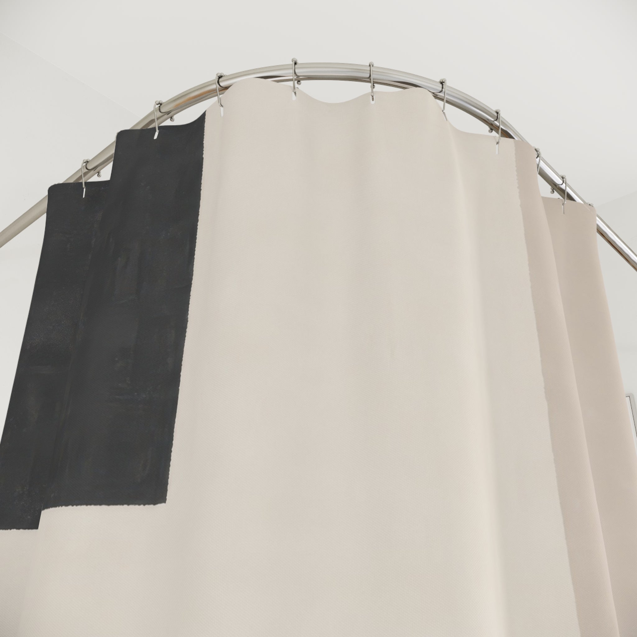 Sage Terracotta Color Block Shower Curtain