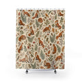 Woodland Animal Repeat Fox Shower Curtain