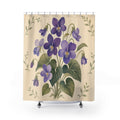 Violet Flower Purple Floral Shower Curtain