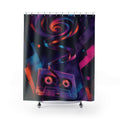 Alternative Synth Punk Cassette Shower Curtain