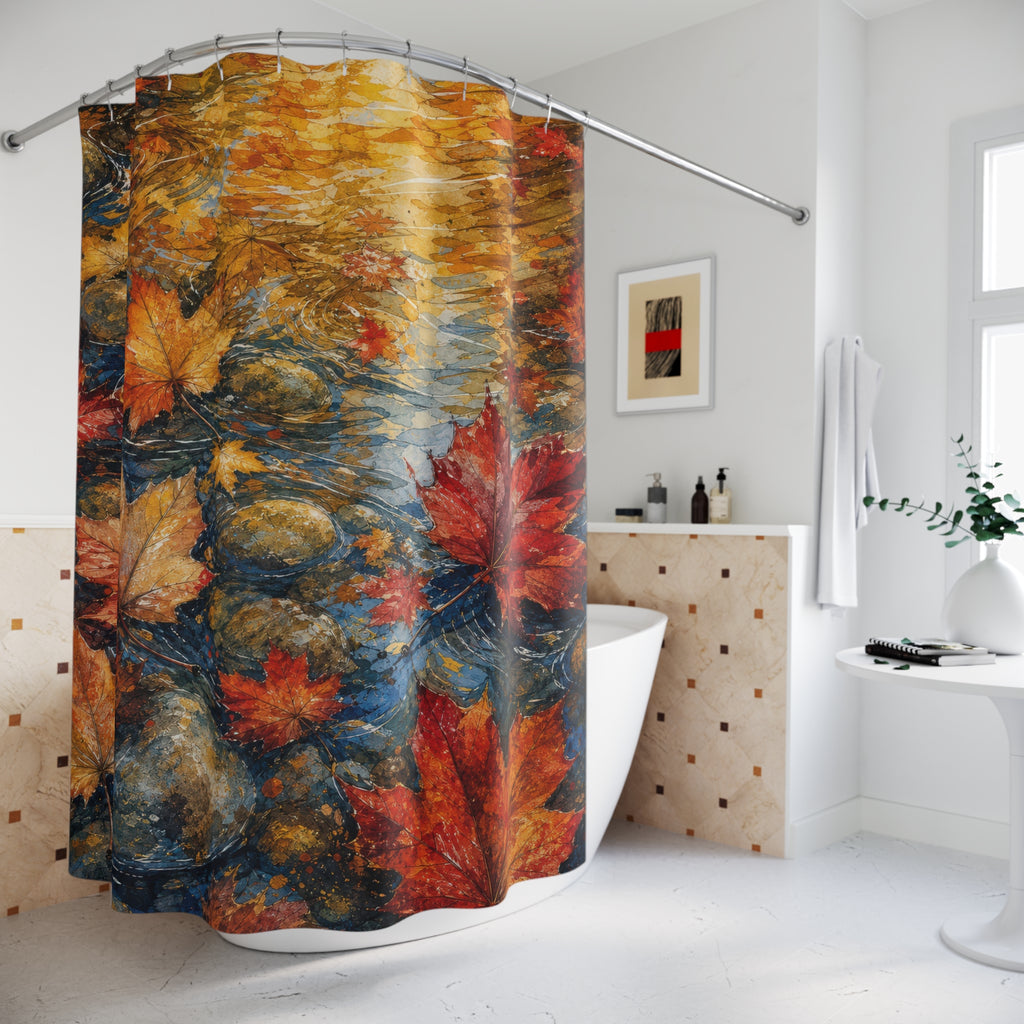 Mixed Media Maple Creek Shower Curtain
