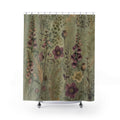 Antique Pressed Wildflower Shower Curtain