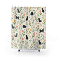 Black Cat Shower Curtain