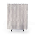 Scandinavian Arch Shower Curtain – Blush & Grey