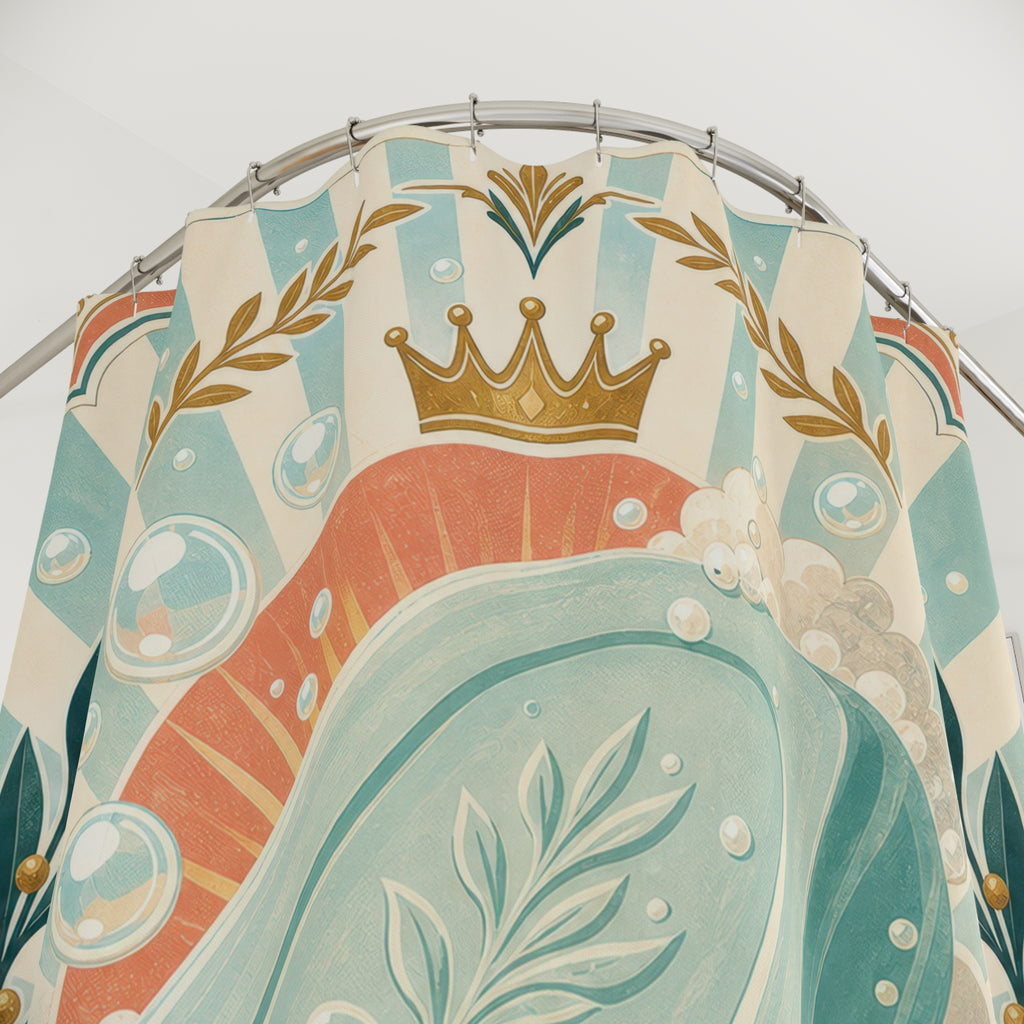 Crowned Bar Soap Shower Curtain
