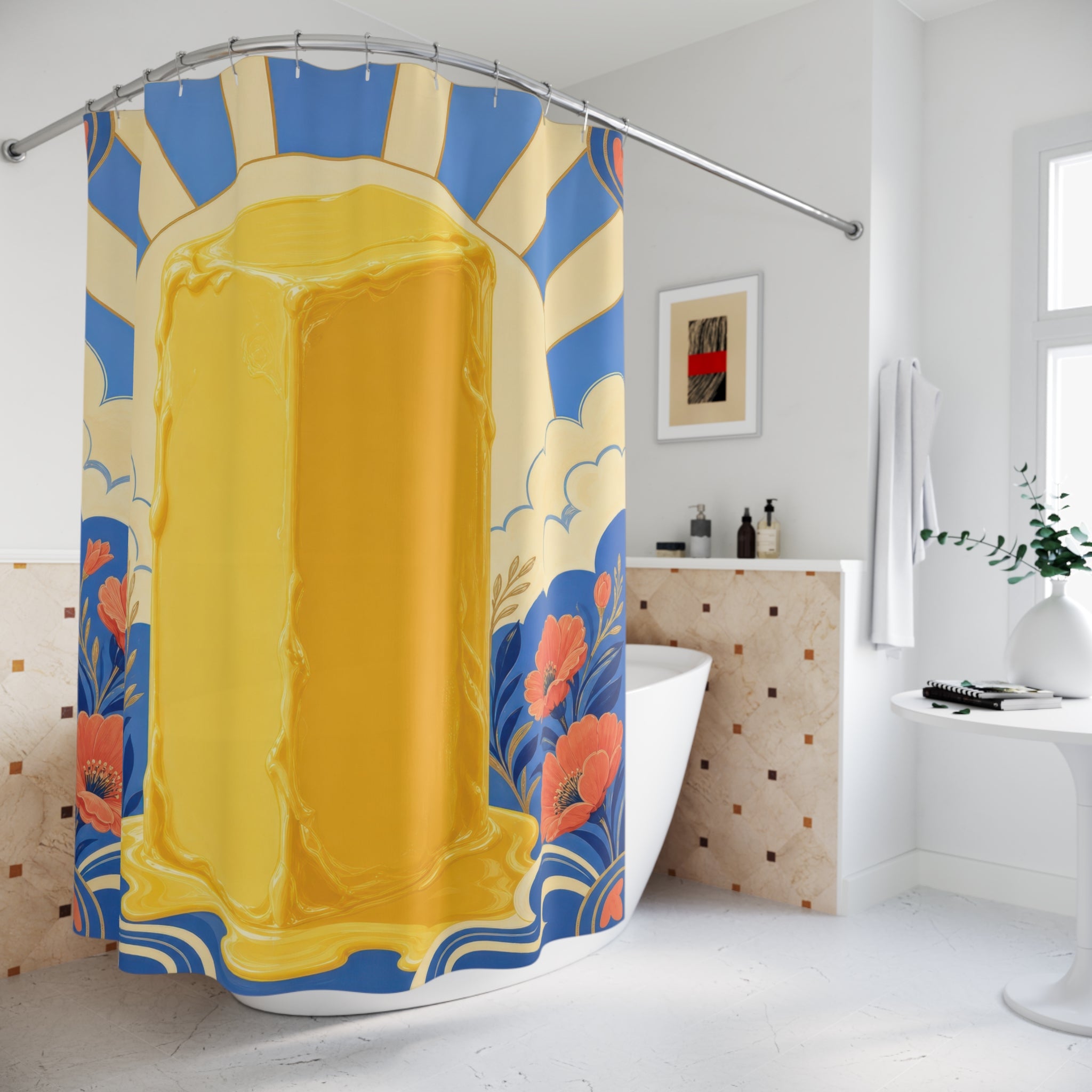 Giant Butter Stick Unique Funny Shower Curtain