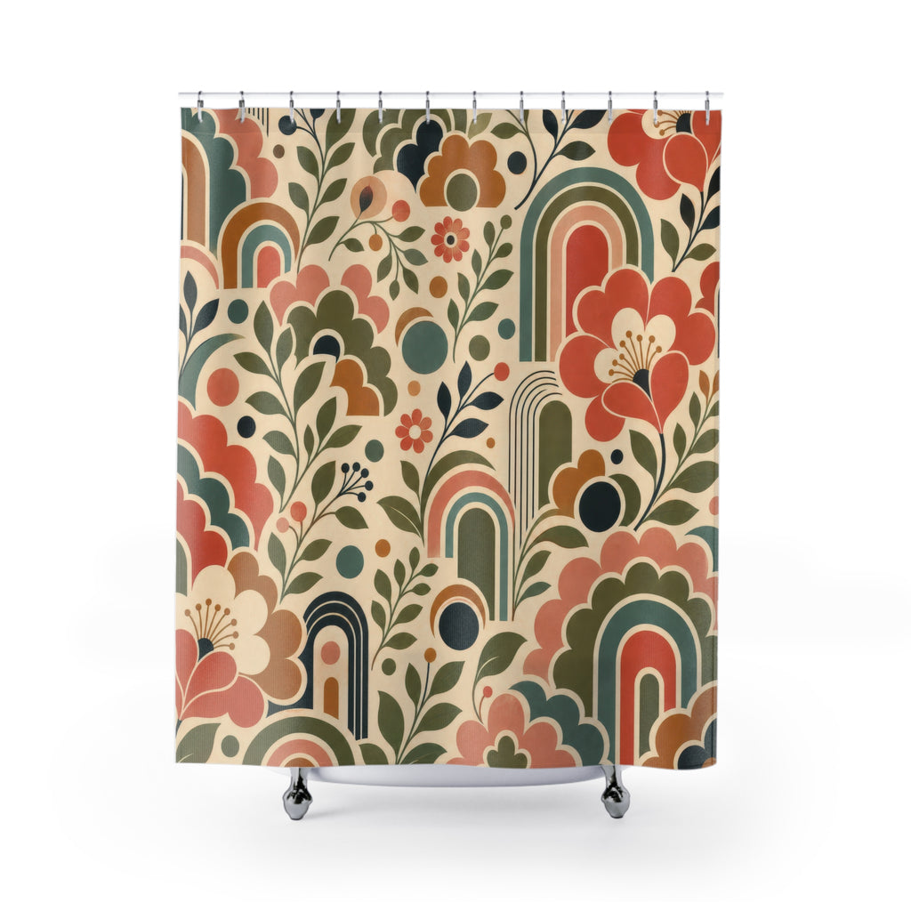 Retro Chic Shower Curtain