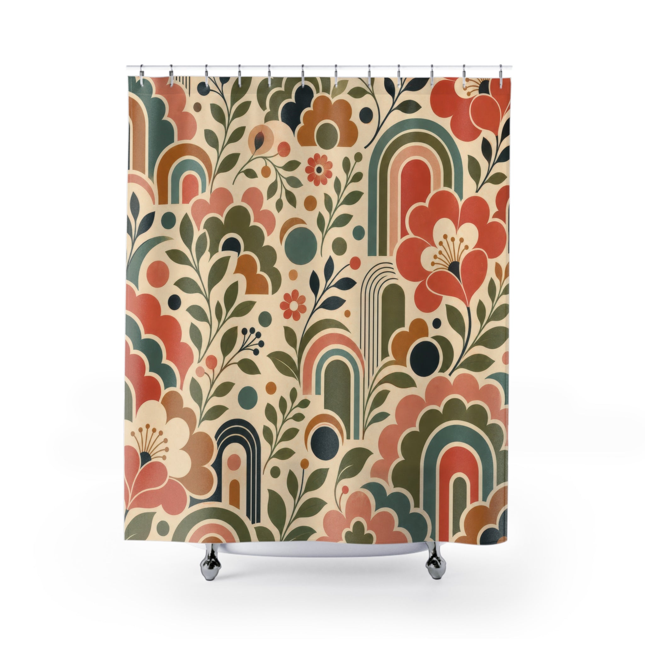 Retro Chic Shower Curtain