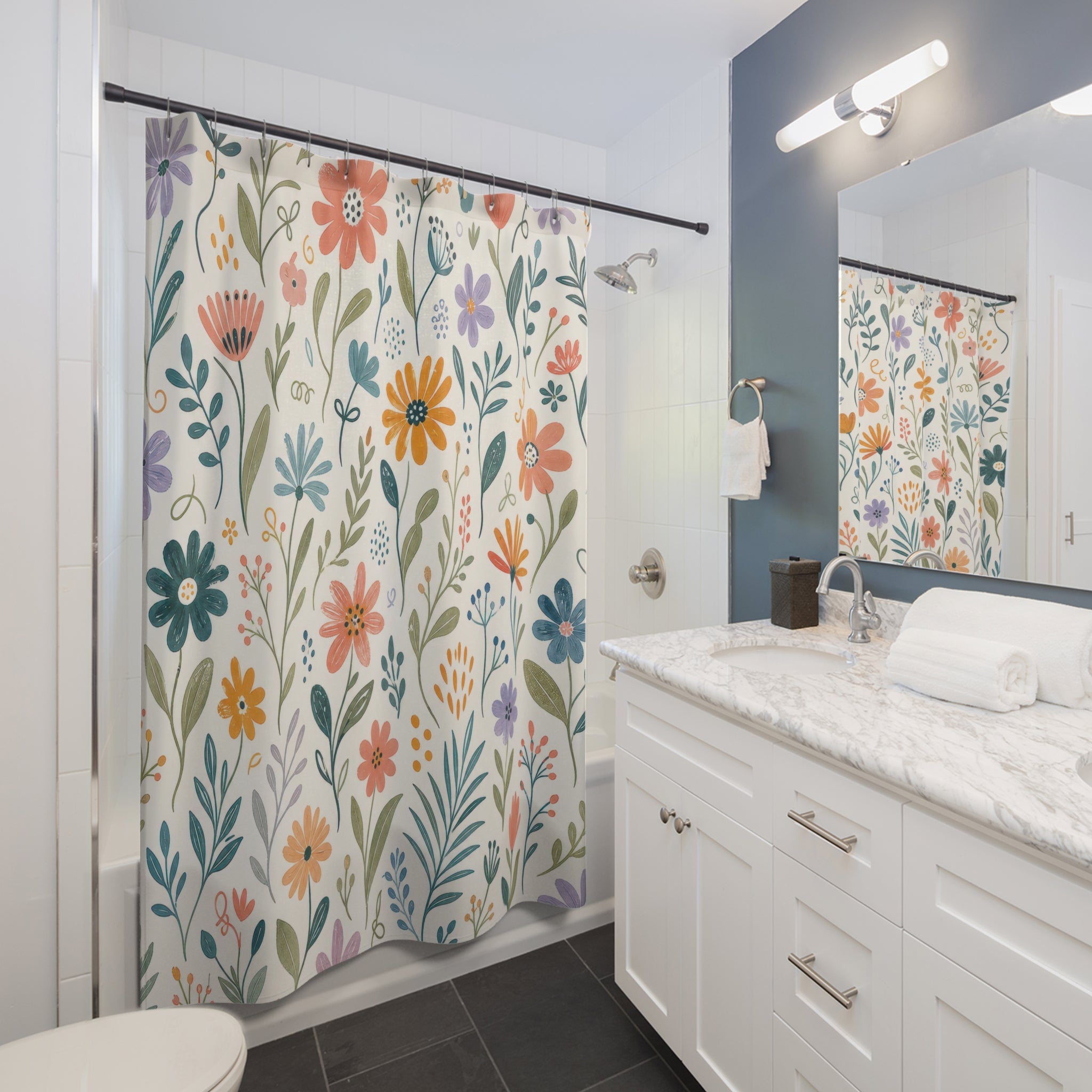 Colorful Meadow Shower Curtain