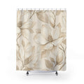 Magnolia Floral Line Shower Curtain