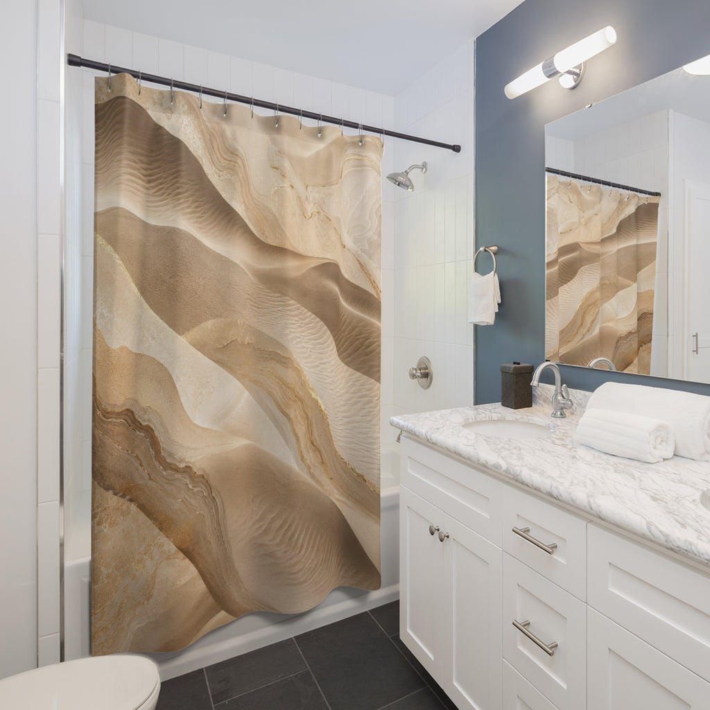 Sand Dune Shower Curtain: Wabi Sabi Desert