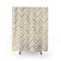 Herringbone Chevron Stripe Shower Curtain