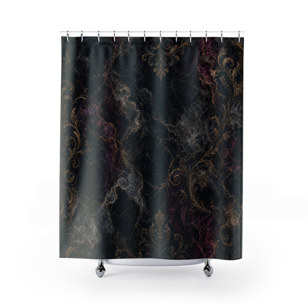 Marble Look Gothic Shower Curtain