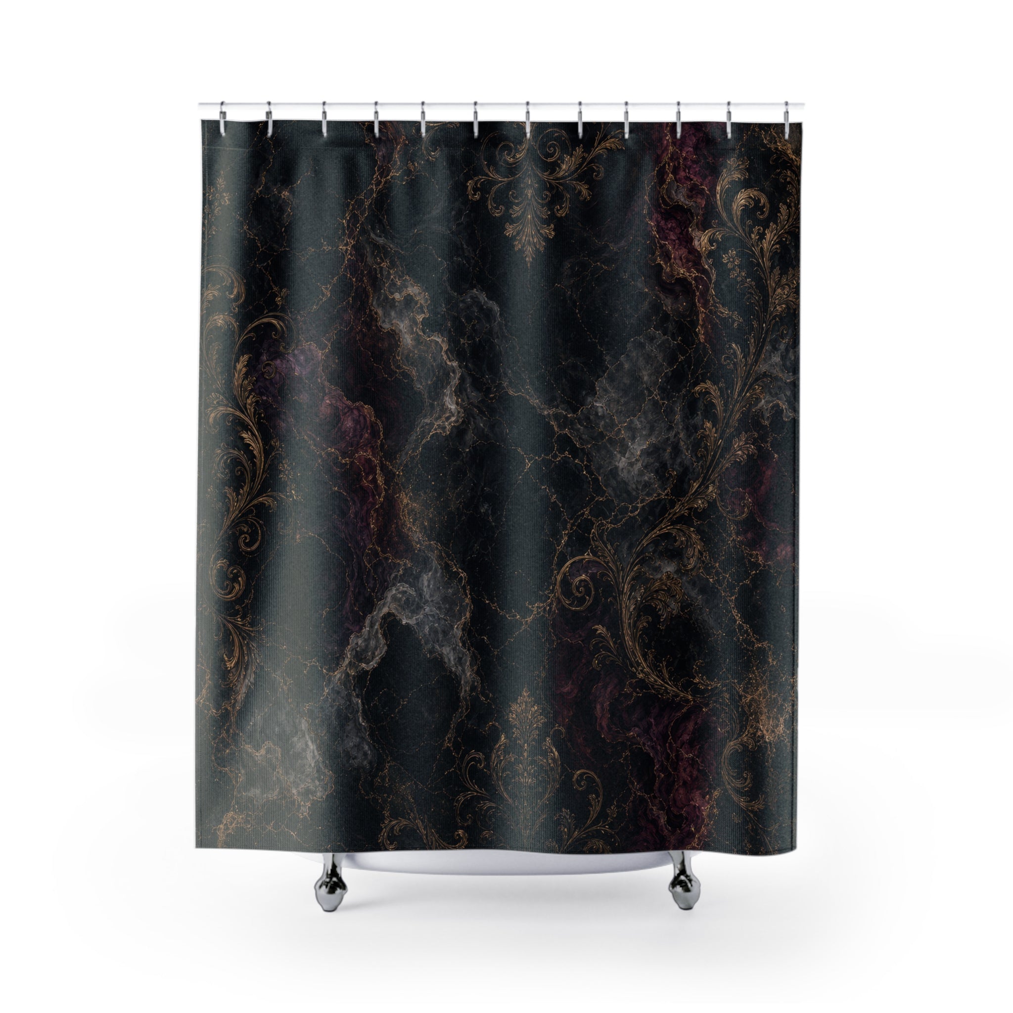 Marble Look Gothic Shower Curtain