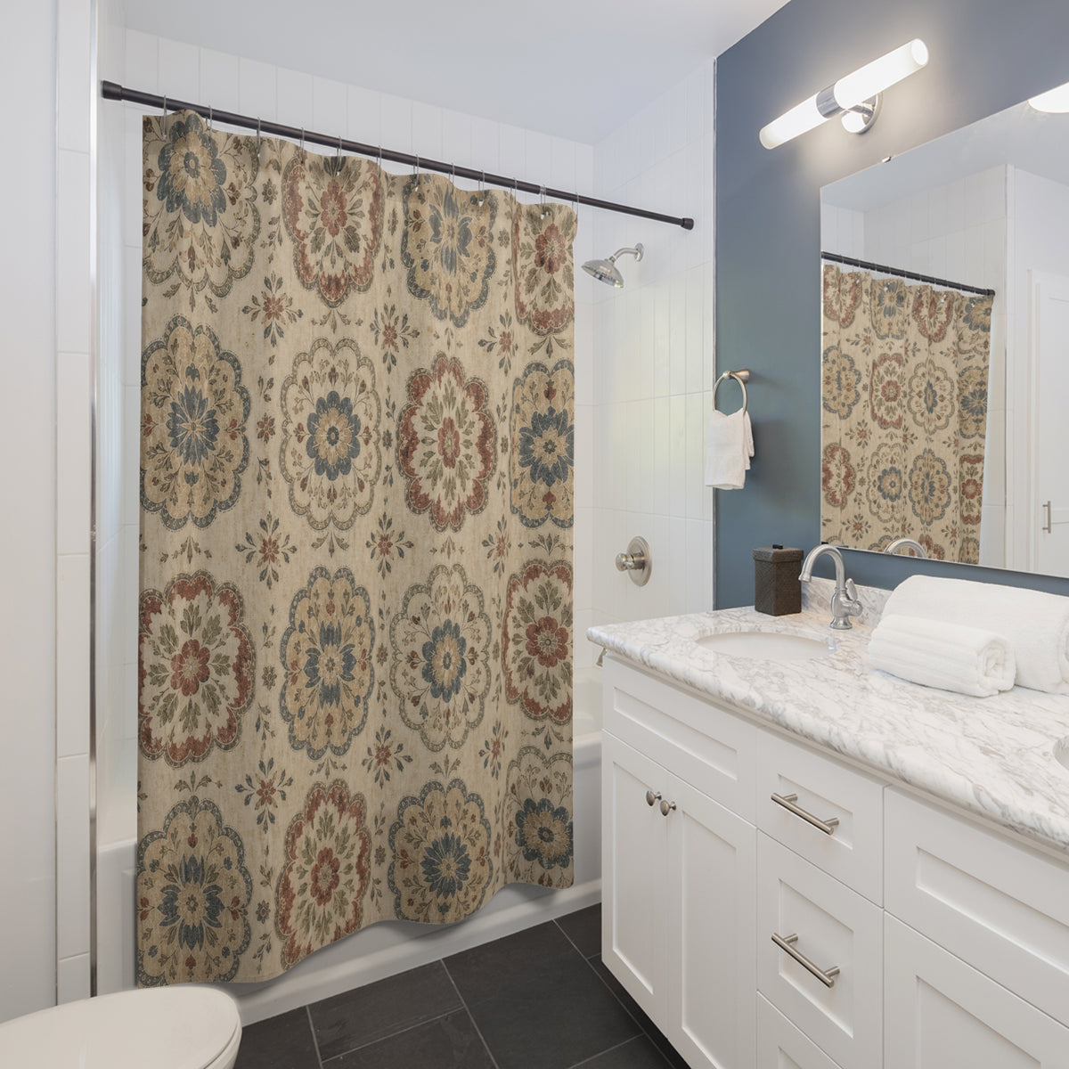 Vintage Medallion Shower Curtain