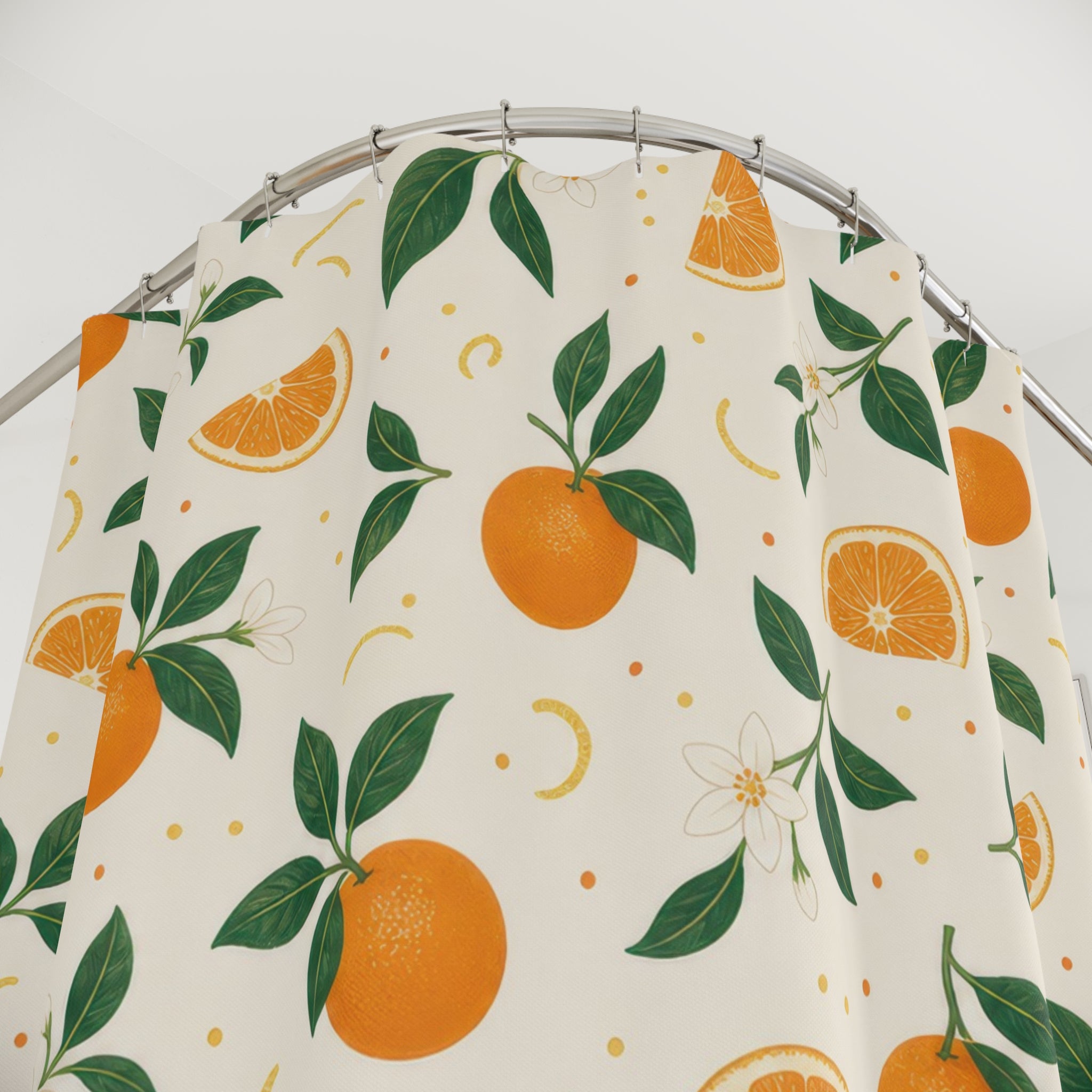 Citrus Fruit Orange Shower Curtain: Citrus Fruit Shower Curtai